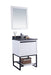 Laviva | Alto 24" White Bathroom Vanity with Black Wood Marble Countertop Laviva - Vanities Laviva   