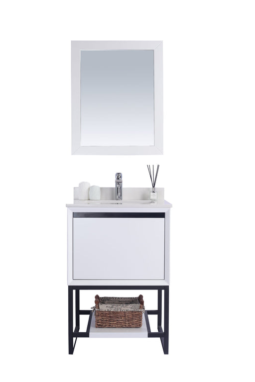 Laviva | Alto 24" White Bathroom Vanity with White Quartz Countertop Laviva - Vanities Laviva   