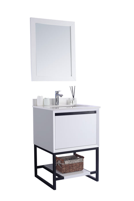 Laviva | Alto 24" White Bathroom Vanity with White Quartz Countertop Laviva - Vanities Laviva   