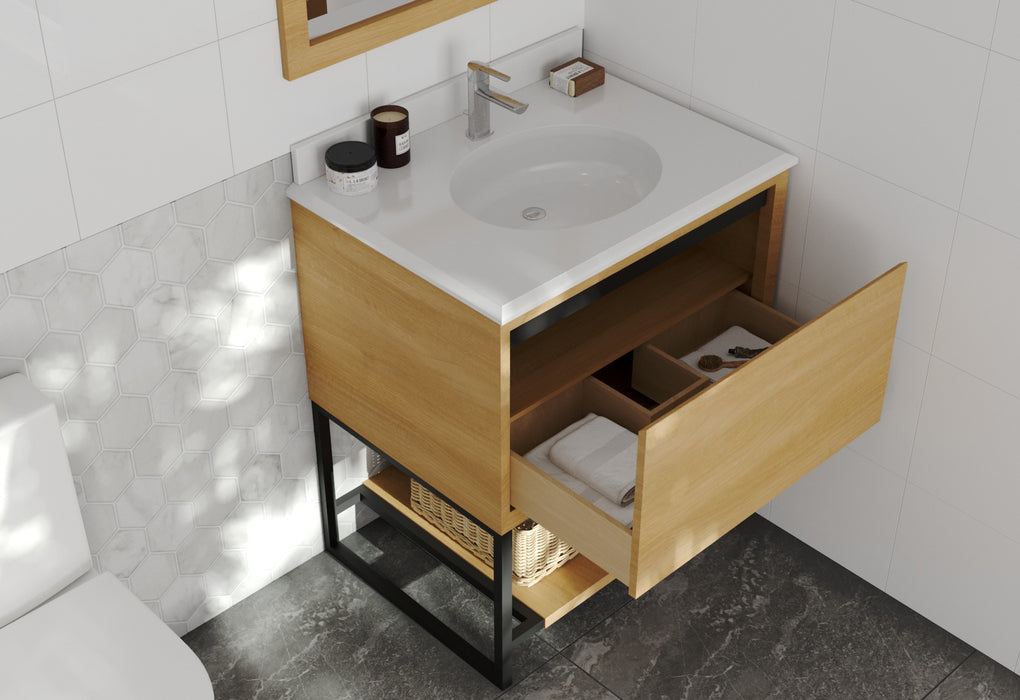 Laviva | Alto 30" California White Oak Bathroom Vanity with Pure White Phoenix Stone Countertop Laviva - Vanities Laviva   