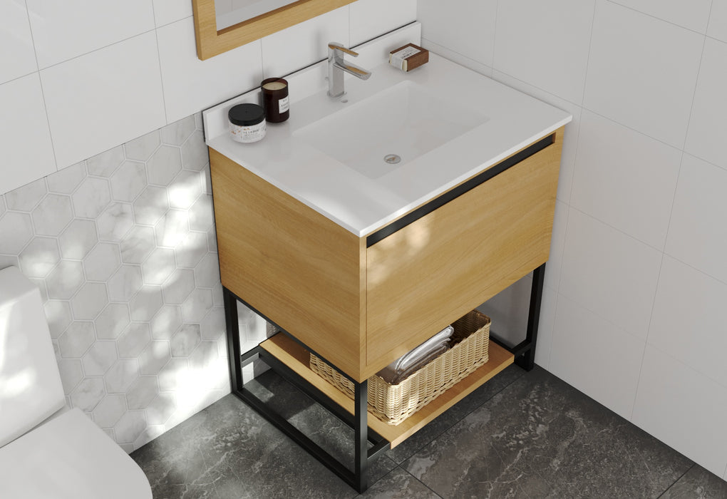 Laviva | Alto 30" California White Oak Bathroom Vanity with White Quartz Countertop Laviva - Vanities Laviva   