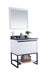 Laviva | Alto 30" White Bathroom Vanity with Black Wood Marble Countertop Laviva - Vanities Laviva   