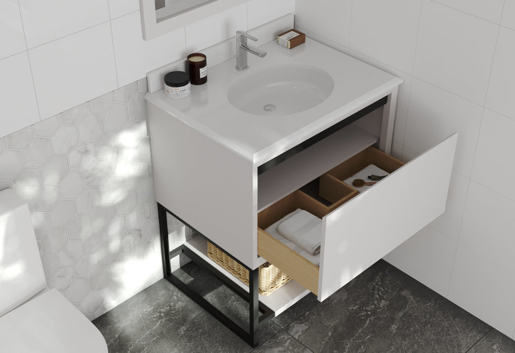 Laviva | Alto 30" White Bathroom Vanity with Pure White Phoenix Stone Countertop Laviva - Vanities Laviva   