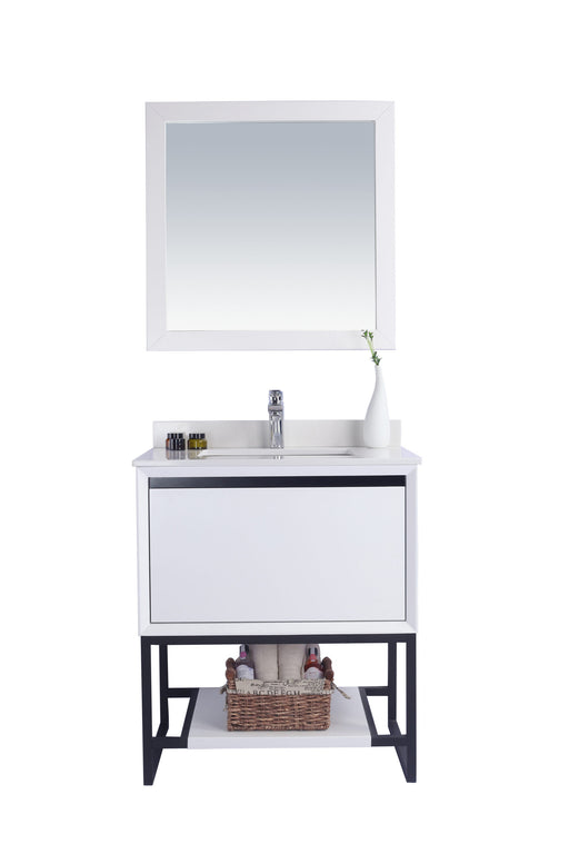 Laviva | Alto 30" White Bathroom Vanity with White Quartz Countertop Laviva - Vanities Laviva   