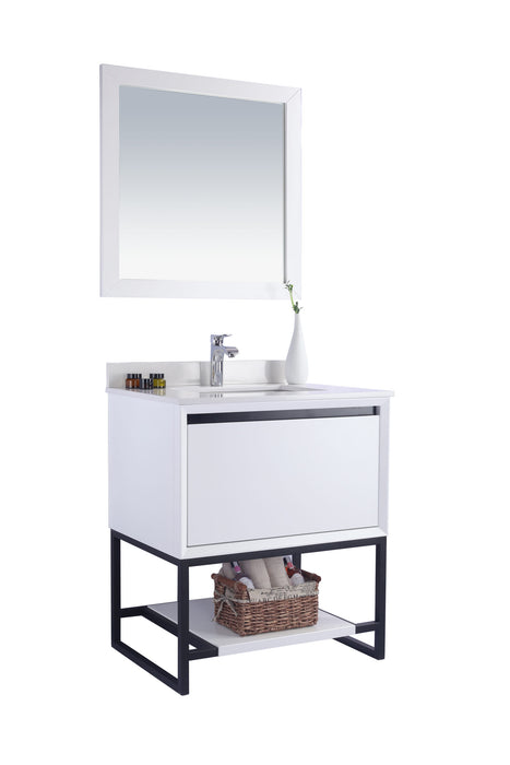 Laviva | Alto 30" White Bathroom Vanity with White Quartz Countertop Laviva - Vanities Laviva   