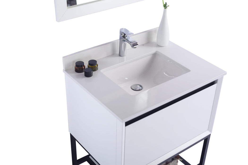 Laviva | Alto 30" White Bathroom Vanity with White Quartz Countertop Laviva - Vanities Laviva   