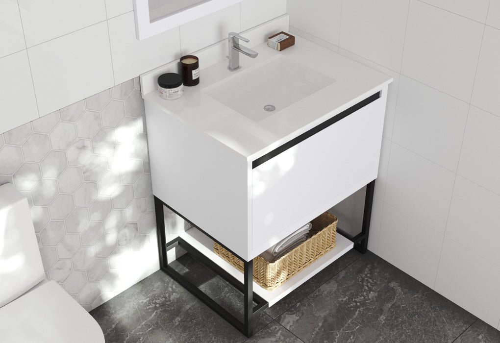 Laviva | Alto 30" White Bathroom Vanity with White Quartz Countertop Laviva - Vanities Laviva   