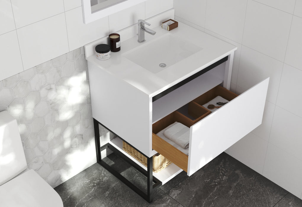 Laviva | Alto 30" White Bathroom Vanity with White Quartz Countertop Laviva - Vanities Laviva   