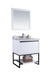 Laviva | Alto 30" White Bathroom Vanity with White Stripes Marble Countertop Laviva - Vanities Laviva   