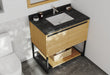 Laviva | Alto 36" California White Oak Bathroom Vanity with Black Wood Marble Countertop Laviva - Vanities Laviva   