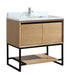 Laviva | Alto 36" California White Oak Bathroom Vanity with White Carrara Marble Countertop Laviva - Vanities Laviva   