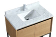 Laviva | Alto 36" California White Oak Bathroom Vanity with White Carrara Marble Countertop Laviva - Vanities Laviva   