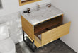 Laviva | Alto 36" California White Oak Bathroom Vanity with White Carrara Marble Countertop Laviva - Vanities Laviva   