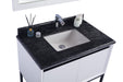 Laviva | Alto 36" White Bathroom Vanity with Black Wood Marble Countertop Laviva - Vanities Laviva   