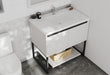 Laviva | Alto 36" White Bathroom Vanity with Matte White VIVA Stone Solid Surface Countertop Laviva - Vanities Laviva   