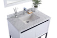 Laviva | Alto 36" White Bathroom Vanity with White Carrara Marble Countertop Laviva - Vanities Laviva   