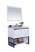 Laviva | Alto 36" White Bathroom Vanity with White Stripes Marble Countertop Laviva - Vanities Laviva   