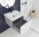 Laviva | Vitri 24" Cloud White Bathroom Vanity with VIVA Stone Matte White Solid Surface Countertop Laviva - Vanities Laviva   