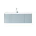 Laviva | Vitri 48" Fossil Grey Bathroom Vanity with VIVA Stone Matte White Solid Surface Countertop Laviva - Vanities Laviva   