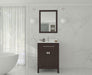 Laviva | Wimbledon 24" Brown Bathroom Vanity with White Quartz Countertop Laviva - Vanities Laviva   