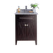 Laviva | Wimbledon 24" Brown Bathroom Vanity with White Stripes Marble Countertop Laviva - Vanities Laviva   