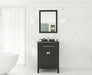 Laviva | Wimbledon 24" Espresso Bathroom Vanity with Black Wood Marble Countertop Laviva - Vanities Laviva   