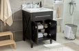 Laviva | Wimbledon 24" Espresso Bathroom Vanity with Black Wood Marble Countertop Laviva - Vanities Laviva   