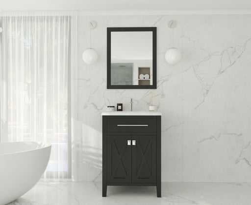 Laviva | Wimbledon 24" Espresso Bathroom Vanity with White Carrara Marble Countertop Laviva - Vanities Laviva   