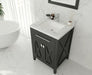 Laviva | Wimbledon 24" Espresso Bathroom Vanity with White Carrara Marble Countertop Laviva - Vanities Laviva   