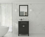 Laviva | Wimbledon 24" Espresso Bathroom Vanity with White Stripes Marble Countertop Laviva - Vanities Laviva   