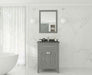 Laviva | Wimbledon 24" Grey Bathroom Vanity with Black Wood Marble Countertop Laviva - Vanities Laviva   