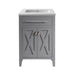 Laviva | Wimbledon 24" Grey Bathroom Vanity with Matte White VIVA Stone Solid Surface Countertop Laviva - Vanities Laviva   