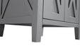 Laviva | Wimbledon 24" Grey Bathroom Vanity with Matte White VIVA Stone Solid Surface Countertop Laviva - Vanities Laviva   