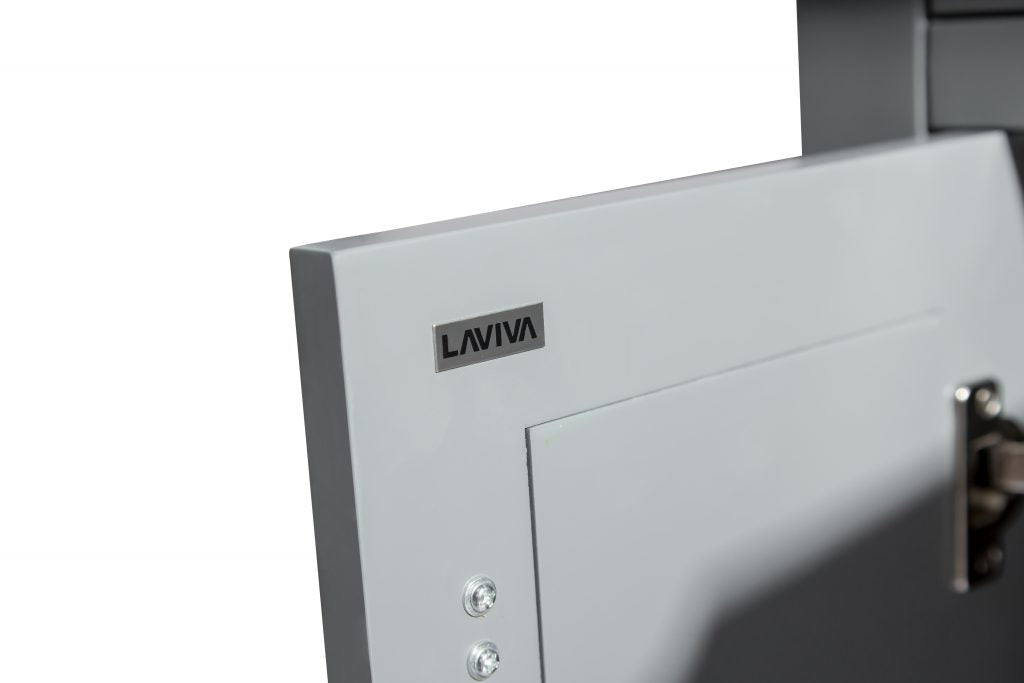 Laviva | Wimbledon 24" Grey Bathroom Vanity with Matte White VIVA Stone Solid Surface Countertop Laviva - Vanities Laviva   