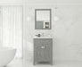 Laviva | Wimbledon 24" Grey Bathroom Vanity with White Carrara Marble Countertop Laviva - Vanities Laviva   