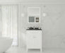 Laviva | Wimbledon 24" White Bathroom Vanity with Black Wood Marble Countertop Laviva - Vanities Laviva   