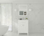 Laviva | Wimbledon 24" White Bathroom Vanity with Matte White VIVA Stone Solid Surface Countertop Laviva - Vanities Laviva   