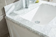 Laviva | Wimbledon 24" White Bathroom Vanity with White Carrara Marble Countertop Laviva - Vanities Laviva   