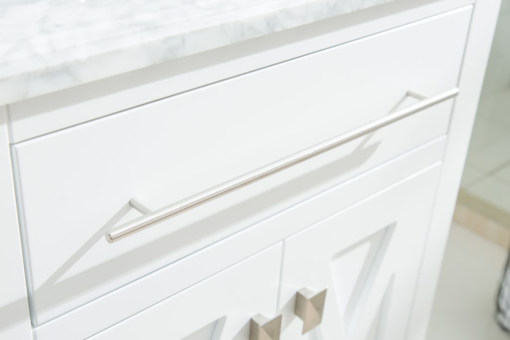 Laviva | Wimbledon 24" White Bathroom Vanity with White Carrara Marble Countertop Laviva - Vanities Laviva   