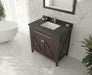 Laviva | Wimbledon 36" Brown Bathroom Vanity with Black Wood Marble Countertop Laviva - Vanities Laviva   