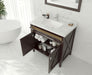 Laviva | Wimbledon 36" Brown Bathroom Vanity with Black Wood Marble Countertop Laviva - Vanities Laviva   