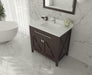 Laviva | Wimbledon 36" Brown Bathroom Vanity with White Quartz Countertop Laviva - Vanities Laviva   