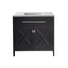 Laviva | Wimbledon 36" Espresso Bathroom Vanity with Matte White VIVA Stone Solid Surface Countertop Laviva - Vanities Laviva   