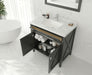 Laviva | Wimbledon 36" Espresso Bathroom Vanity with Matte White VIVA Stone Solid Surface Countertop Laviva - Vanities Laviva   