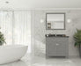 Laviva | Wimbledon 36" Grey Bathroom Vanity with Black Wood Marble Countertop Laviva - Vanities Laviva   