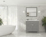 Laviva | Wimbledon 36" Grey Bathroom Vanity with Matte White VIVA Stone Solid Surface Countertop Laviva - Vanities Laviva   