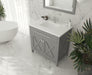 Laviva | Wimbledon 36" Grey Bathroom Vanity with Matte White VIVA Stone Solid Surface Countertop Laviva - Vanities Laviva   