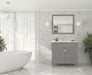 Laviva | Wimbledon 36" Grey Bathroom Vanity with White Carrara Marble Countertop Laviva - Vanities Laviva   