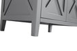 Laviva | Wimbledon 36" Grey Bathroom Vanity with White Carrara Marble Countertop Laviva - Vanities Laviva   