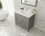 Laviva | Wimbledon 36" Grey Bathroom Vanity with White Quartz Countertop Laviva - Vanities Laviva   